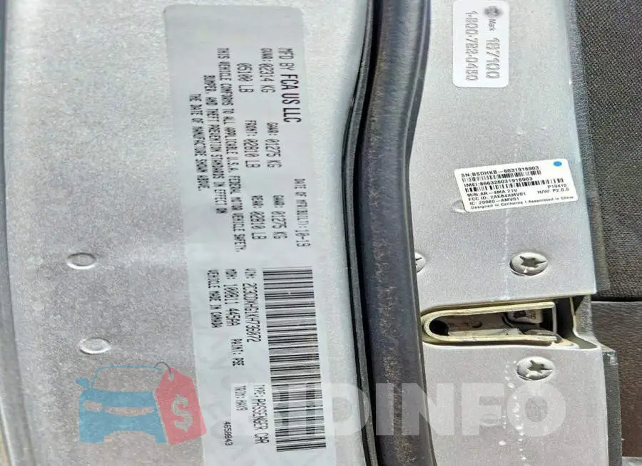 2C3CDXHG1KH736072 Photo# 12