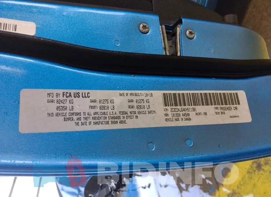 2C3CDXJG4KH511381 Photo# 13