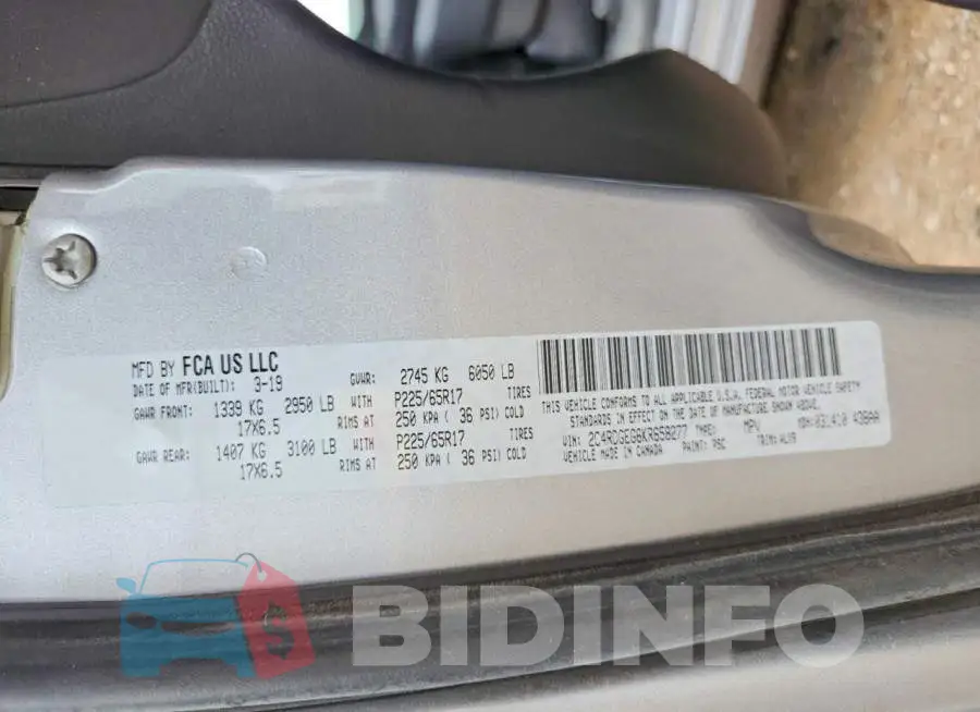 2C4RDGEG6KR658277 Photo# 13