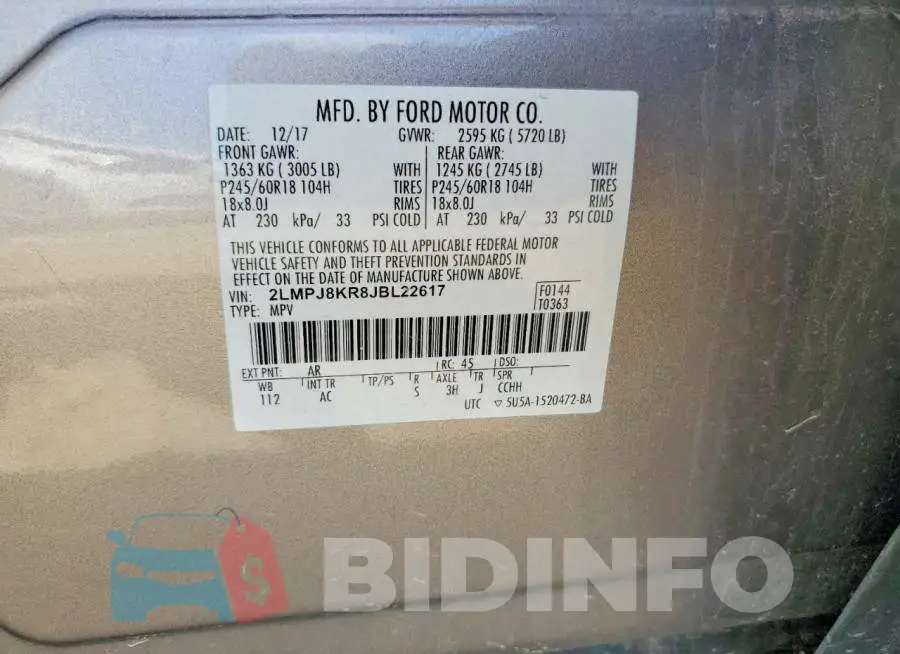 2LMPJ8KR8JBL22617 Photo# 13