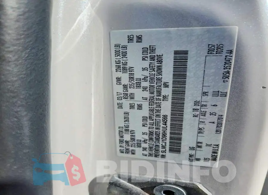 5LMCJ1D96HUL44566 Photo# 13