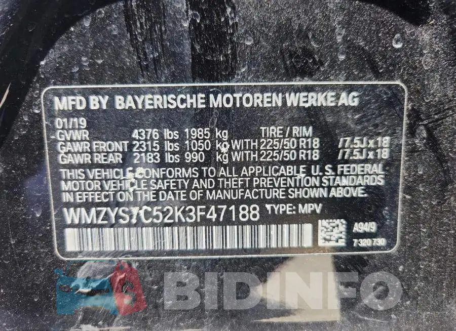 WMZYS7C52K3F47188 Photo# 12