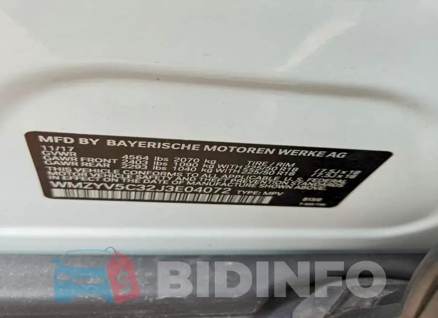 WMZYV5C32J3E04072 Photo# 13
