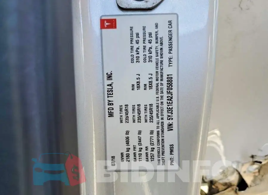 5YJ3E1EA2JF058801 Photo# 12