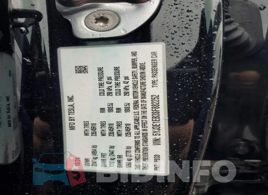 5YJ3E1EB3SF882252 Photo# 12