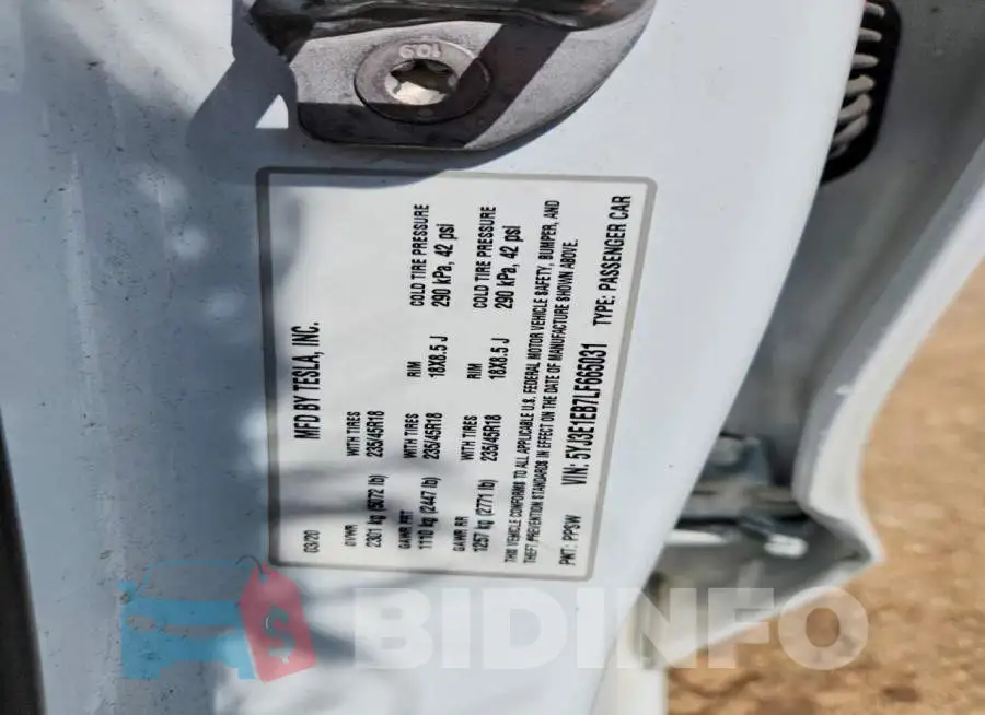 5YJ3E1EB7LF665031 Photo# 13