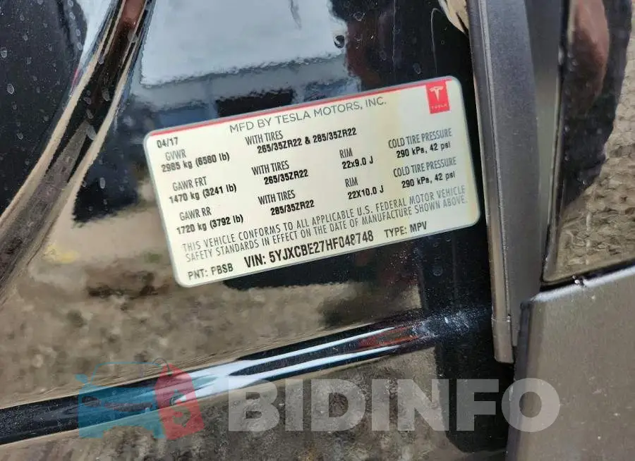 5YJXCBE27HF048748 Photo# 13