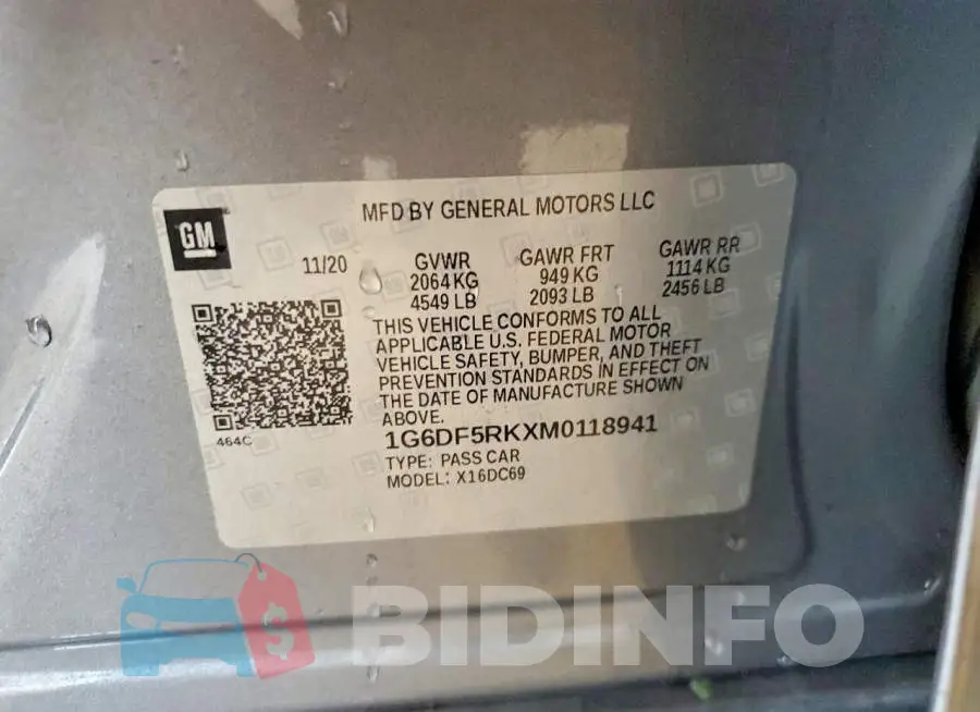 1G6DF5RKXM0118941 Photo# 12