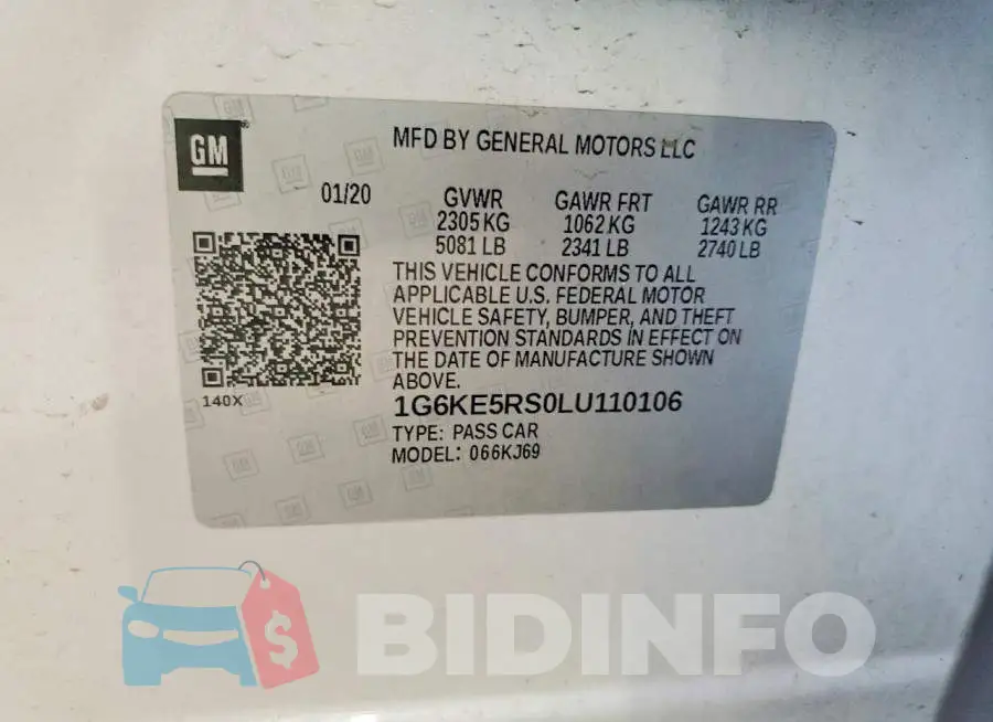 1G6KE5RS0LU110106 Photo# 13