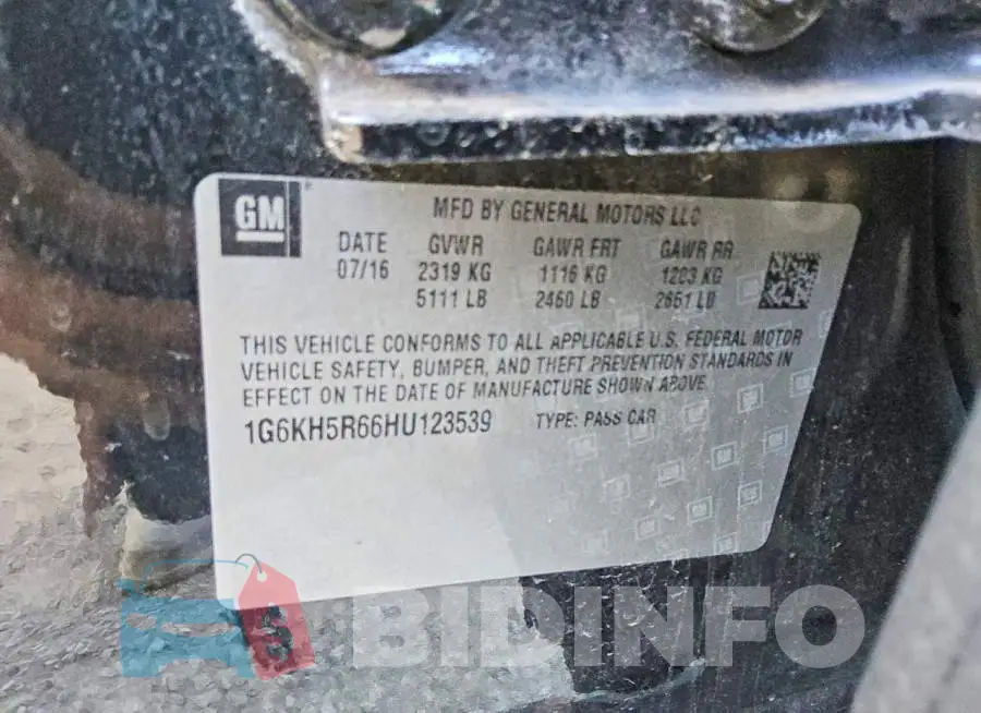 1G6KH5R66HU123539 Photo# 12
