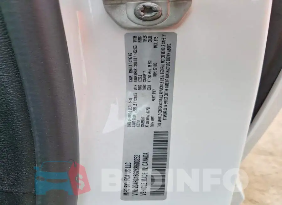 2C4RC1BG2SR600252 Photo# 13