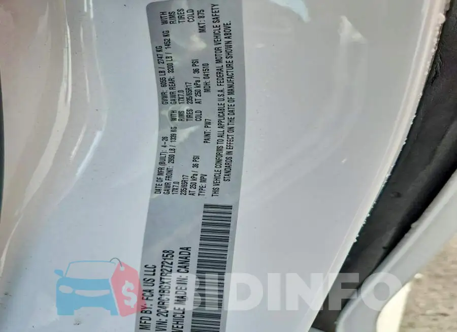 2C4RC1BGXTR272158 Photo# 14