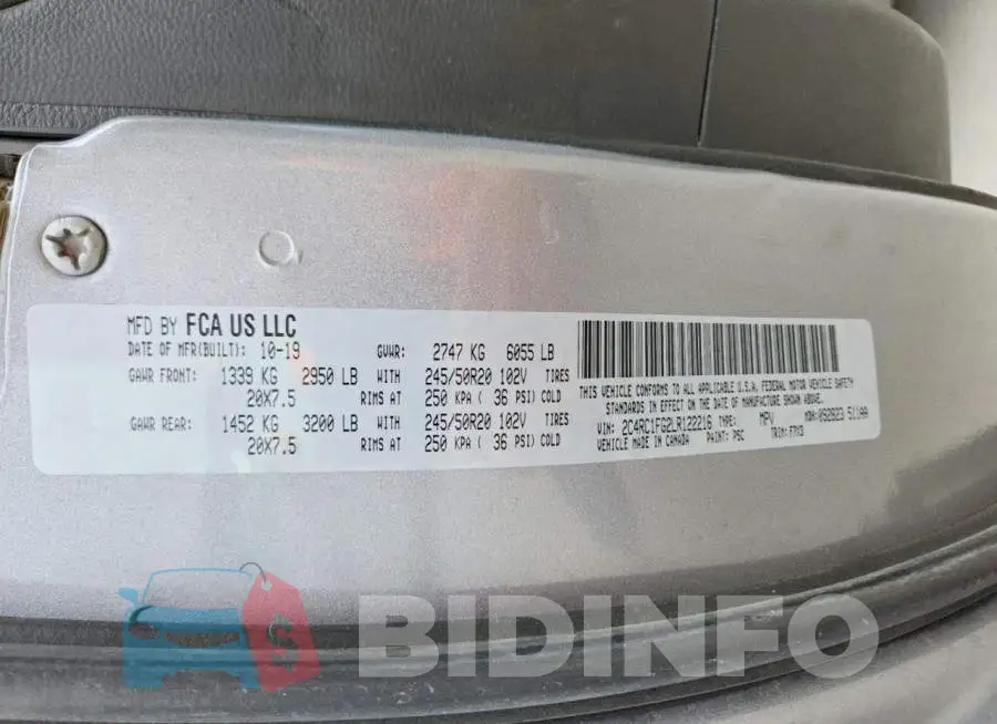 2C4RC1FG2LR122216 Photo# 13