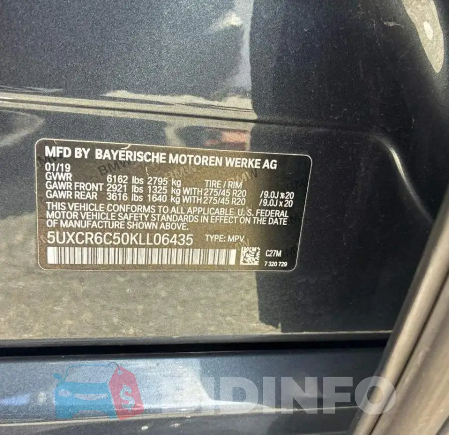 5UXCR6C50KLL06435 Photo# 10