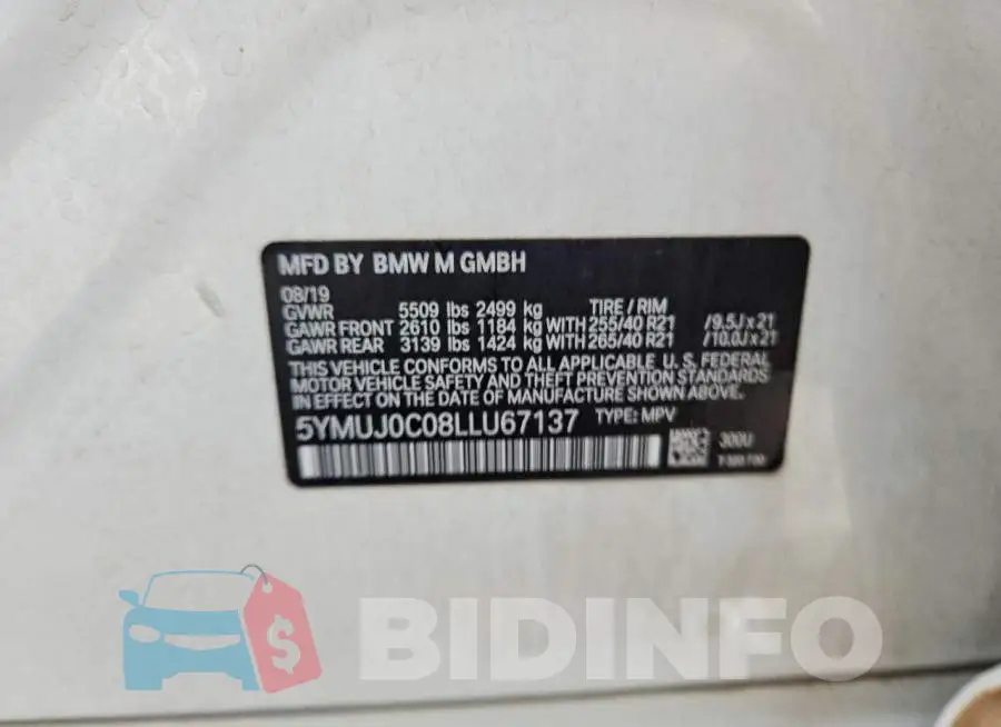 5YMUJ0C08LLU67137 Photo# 12