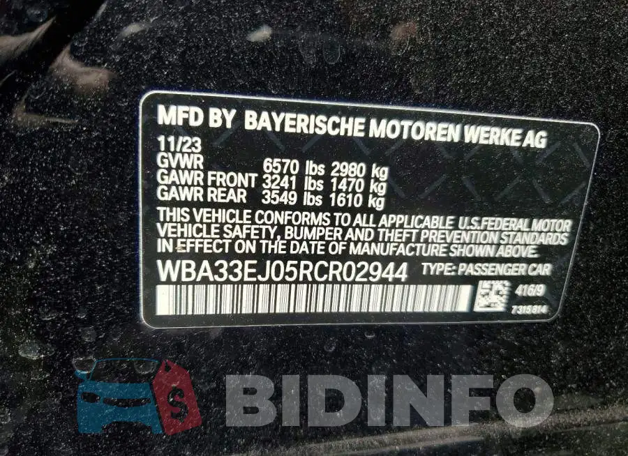 WBA33EJ05RCR02944 Photo# 12