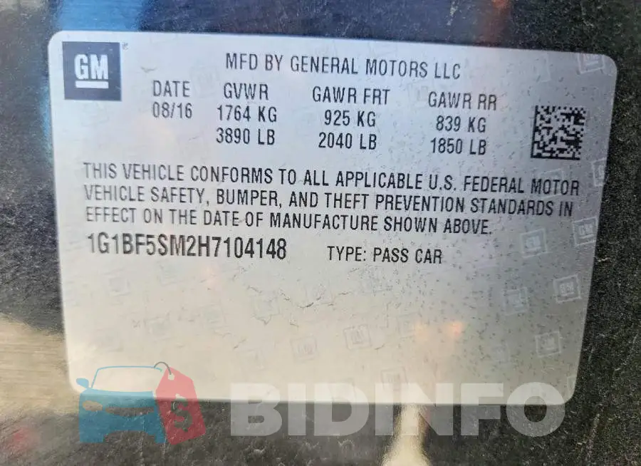 1G1BF5SM2H7104148 Photo# 12