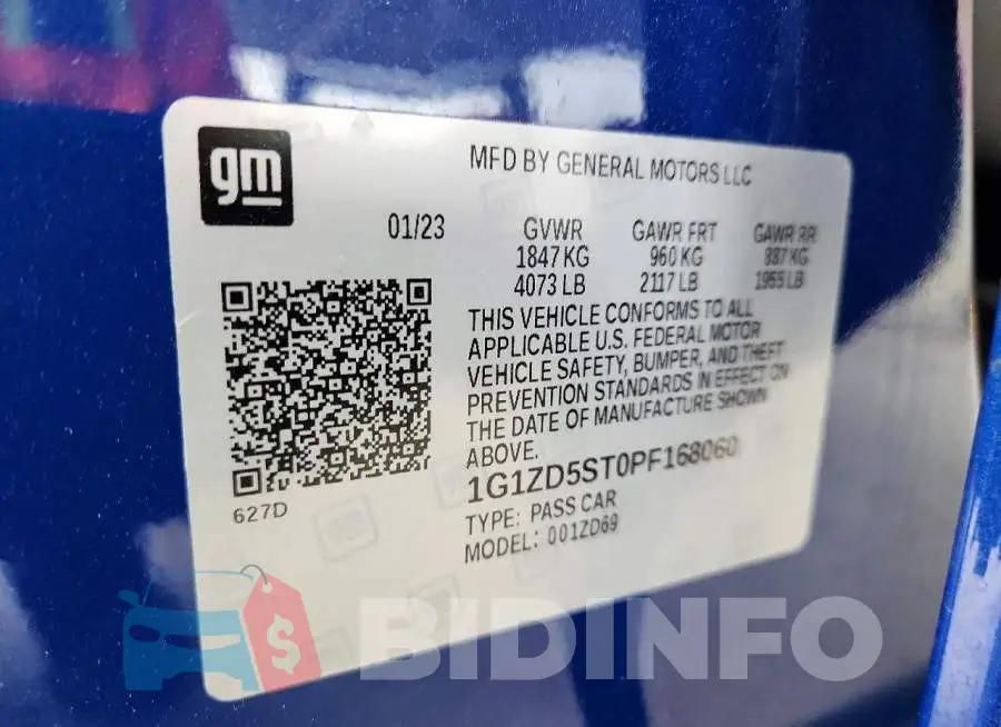 1G1ZD5ST0PF168060 Photo# 12