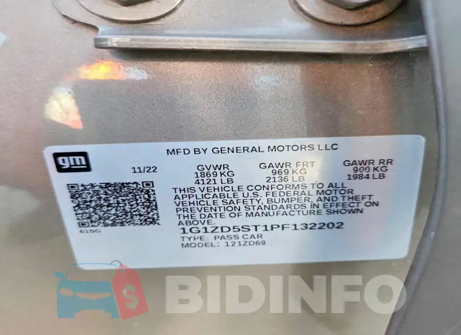 1G1ZD5ST1PF132202 Photo# 12