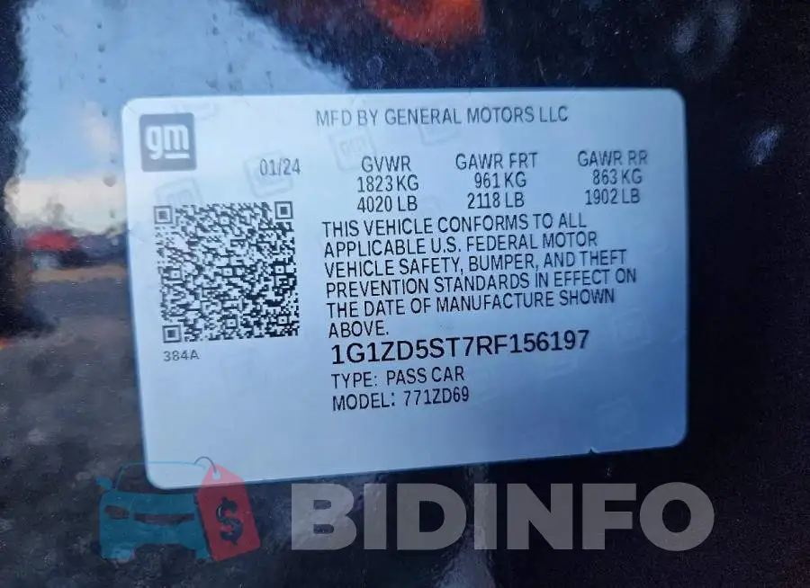 1G1ZD5ST7RF156197 Photo# 12