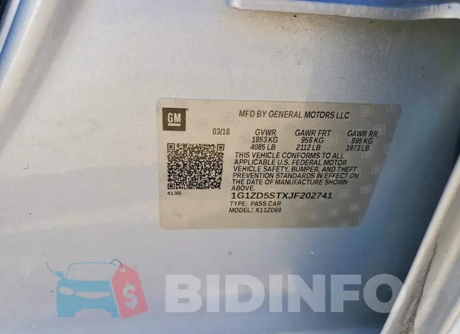 1G1ZD5STXJF202741 Photo# 12