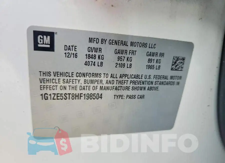 1G1ZE5ST8HF198504 Photo# 12