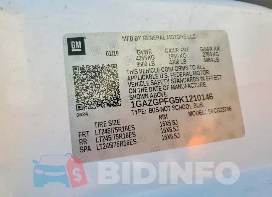 1GAZGPFG5K1210146 Photo# 13