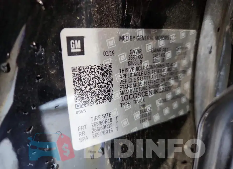 1GCGSCEN4K1232094 Photo# 12