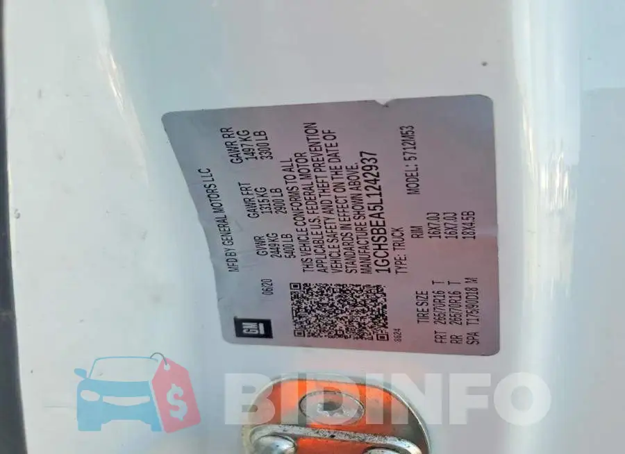1GCHSBEA5L1242937 Photo# 12