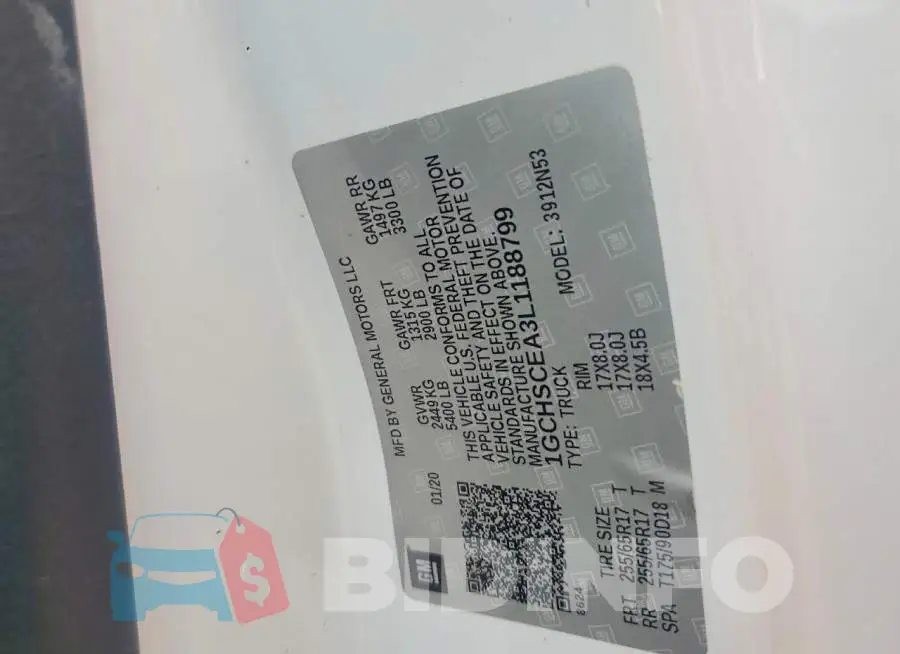 1GCHSCEA3L1188799 Photo# 12