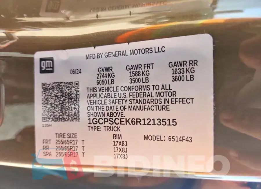 1GCPSCEK6R1213515 Photo# 12