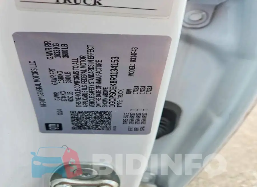 1GCPSCEK8R1134153 Photo# 12