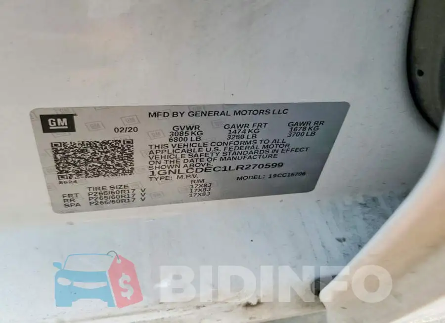 1GNLCDEC1LR270599 Photo# 12