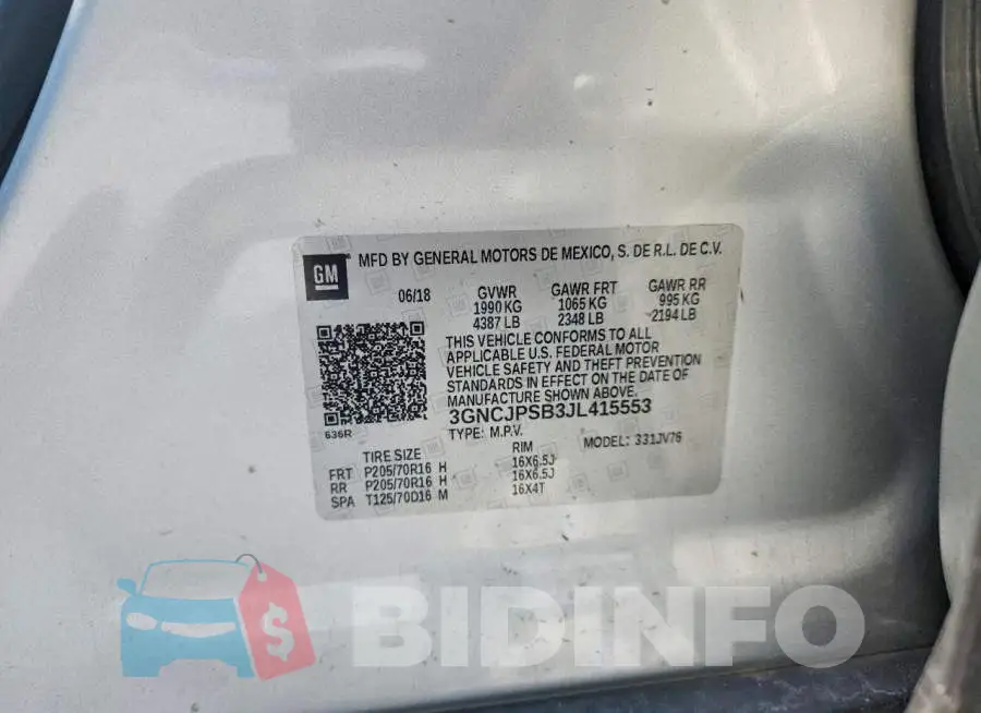 3GNCJPSB3JL415553 Photo# 13