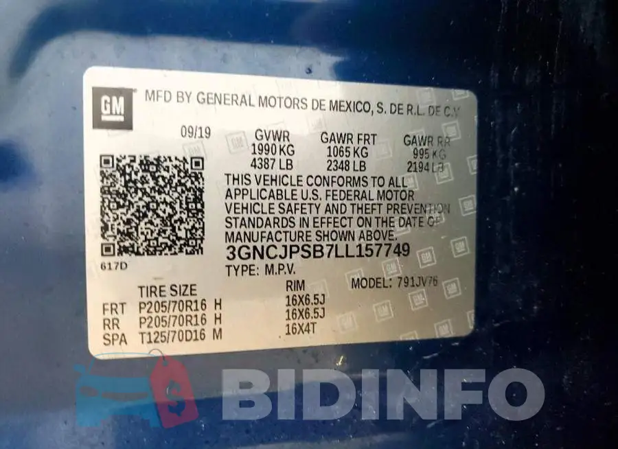 3GNCJPSB7LL157749 Photo# 13