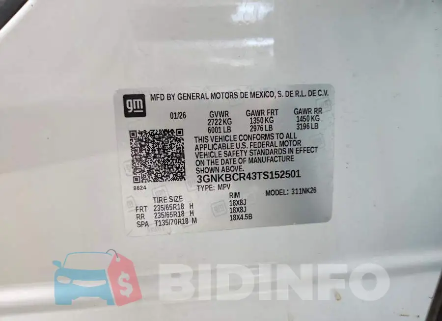 3GNKBCR43TS152501 Photo# 13