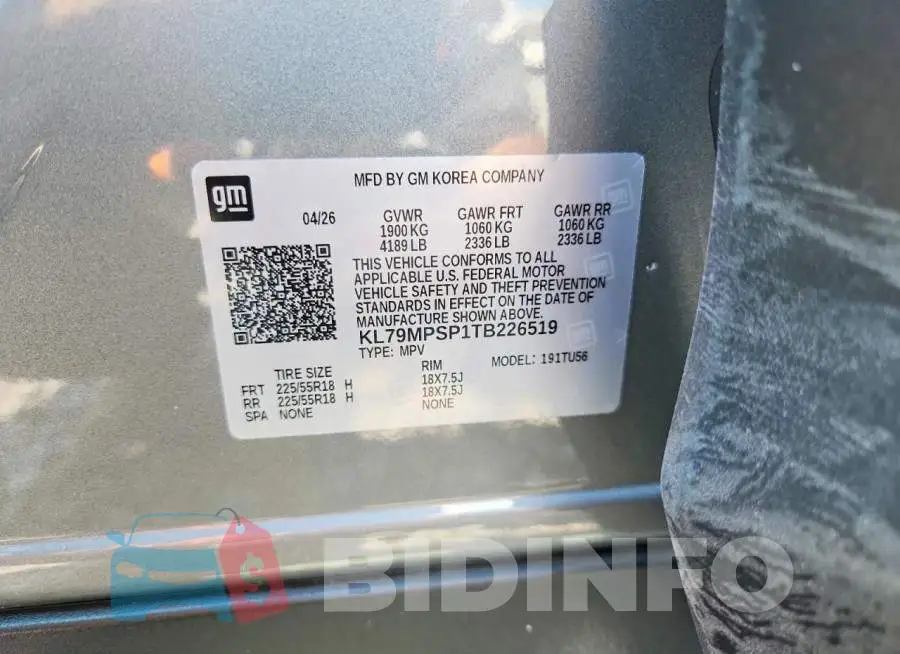 KL79MPSP1TB226519 Photo# 12