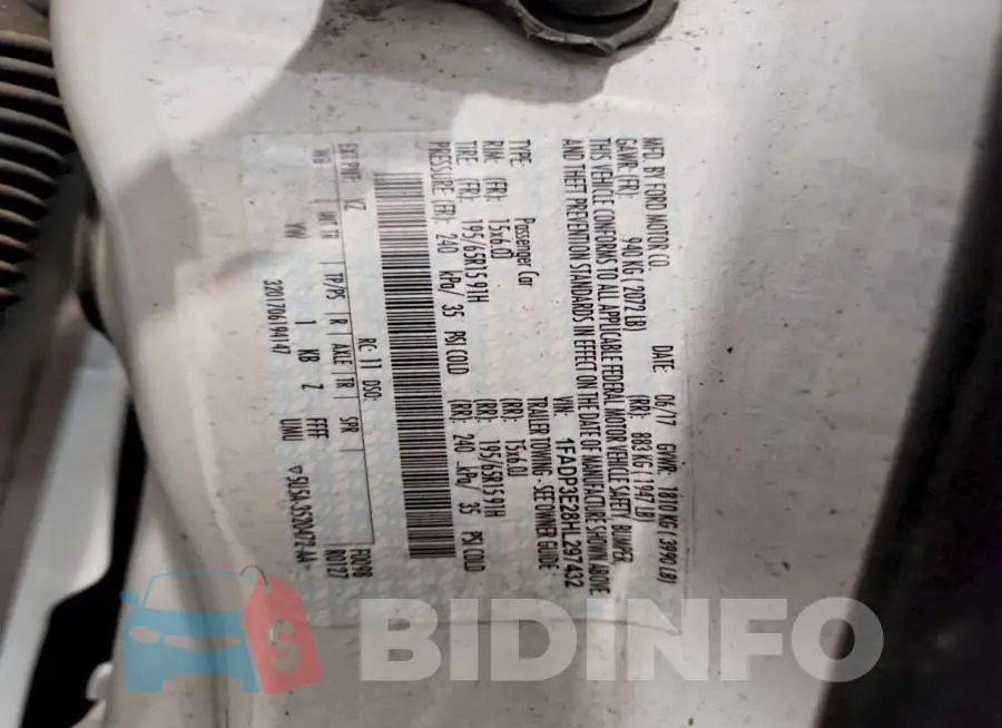 1FADP3E28HL297432 Photo# 12