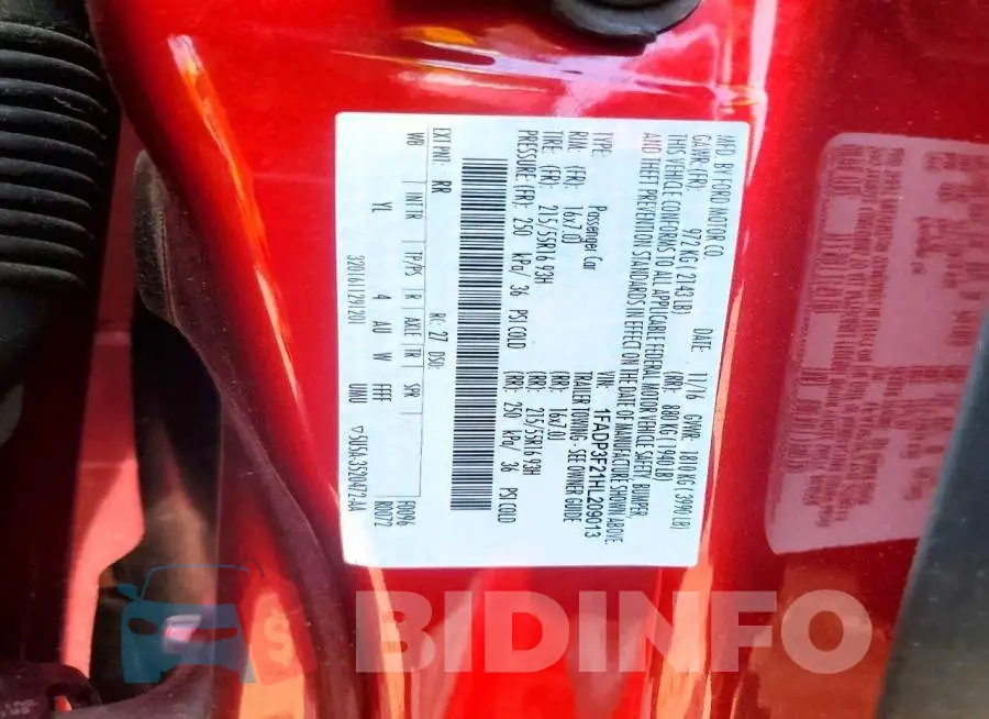 1FADP3F21HL209013 Photo# 12