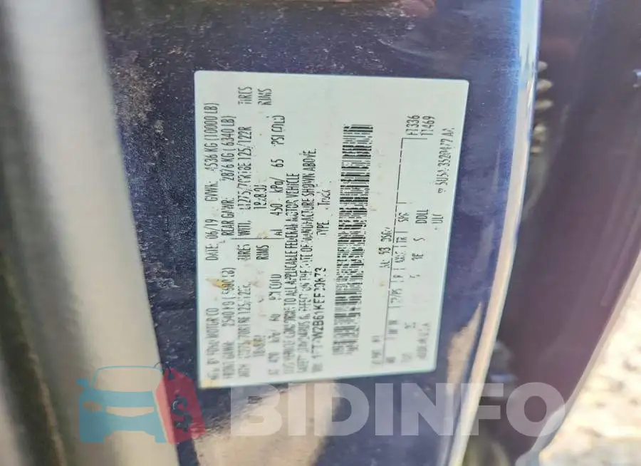 1FT7W2B61KEF39873 Photo# 12