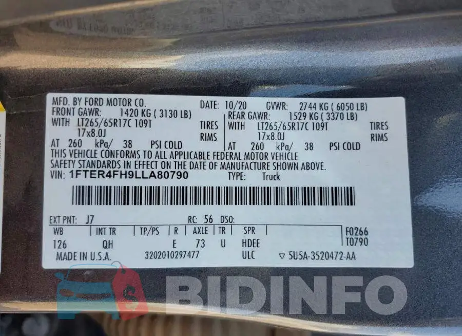 1FTER4FH9LLA80790 Photo# 12
