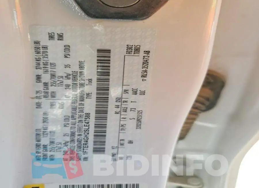 1FTER4GH2SLE47588 Photo# 12
