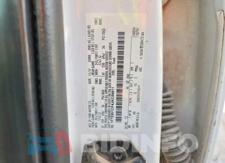 1FTEW1CP4JKC88811 Photo# 12