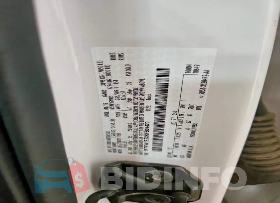 1FTFW1E5XKFB04420 Photo# 12