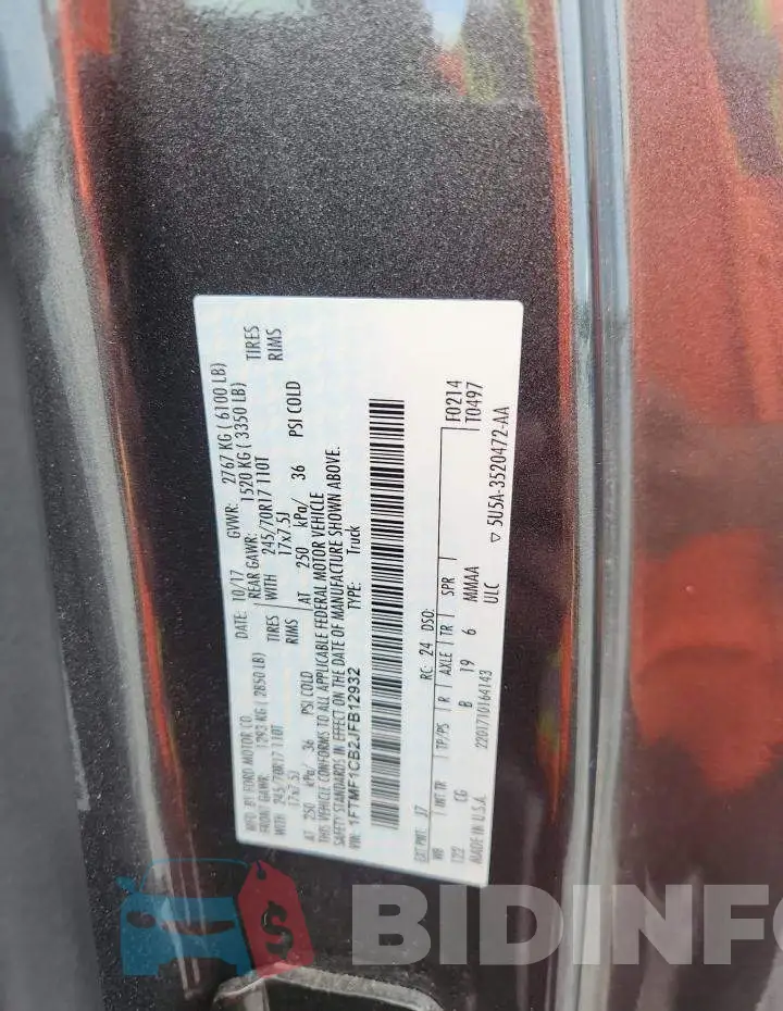 1FTMF1CB2JFB12932 Photo# 12