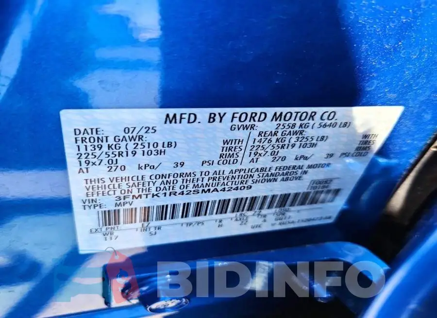 3FMTK1R42SMA42409 Photo# 12