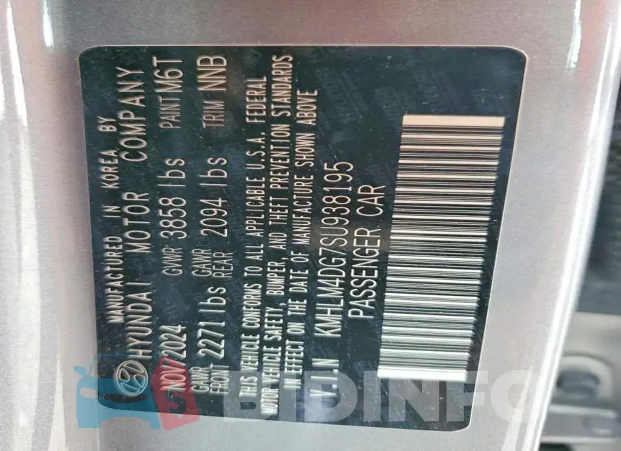 KMHLM4DG7SU938195 Photo# 13