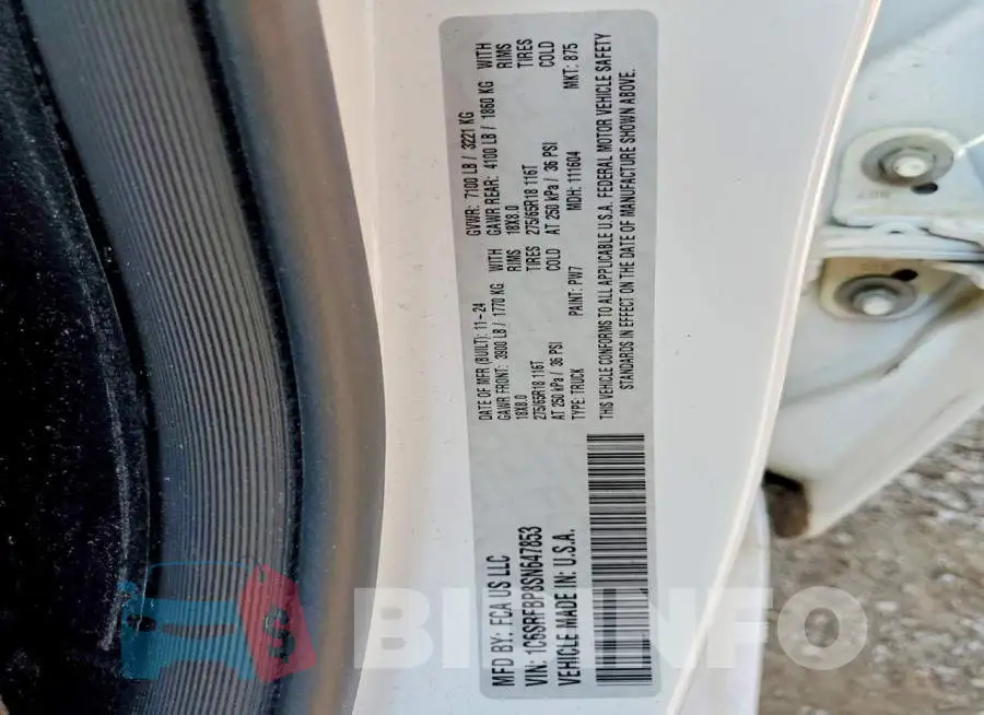 1C6SRFBP8SN647853 Photo# 13