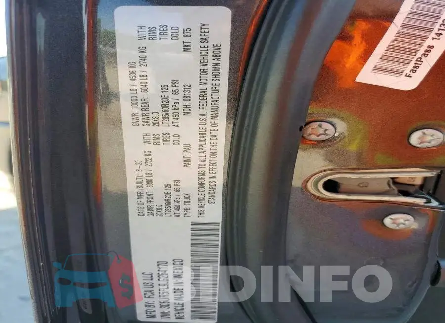 3C6UR5FL9LG264170 Photo# 12