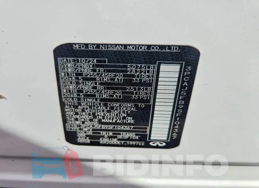 3PCAJ5FB9SF104367 Photo# 14